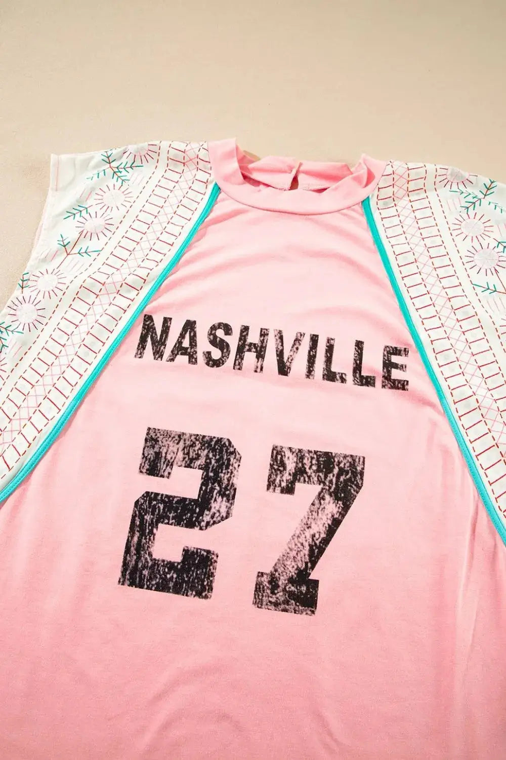 NASHVILLE Printed Patchwork Tank - Clothes For Her Online Store