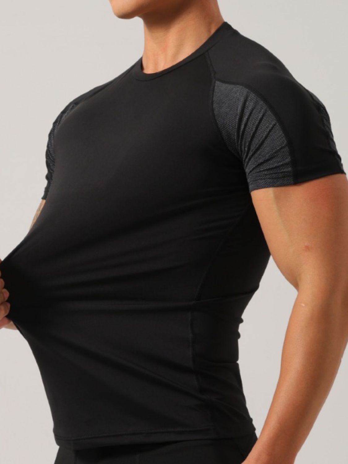 Men's Plus Size Round Neck Short Sleeve T-Shirt