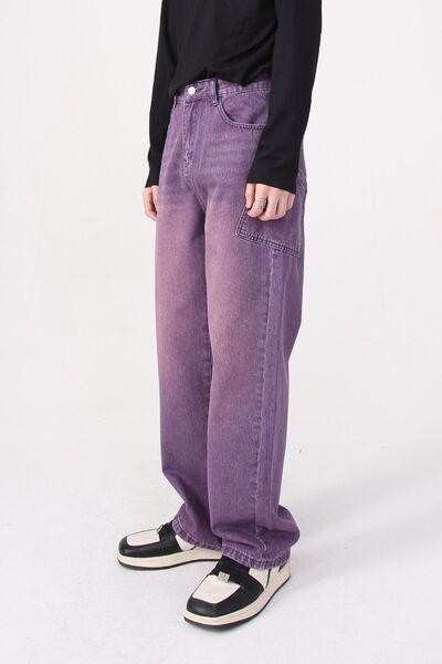 Wide Leg Men's Jeans with Pockets - Clothes For Her Online Store