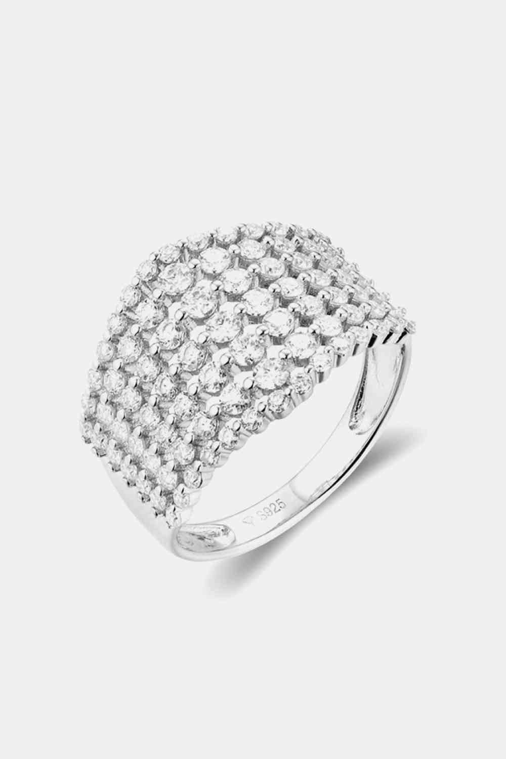 1.21 Carat Moissanite 925 Sterling Silver Ring - Clothes For Her Online Store