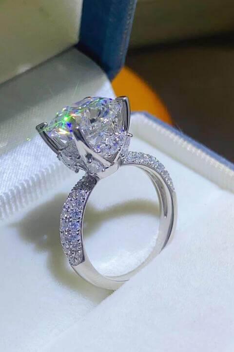 5 Carat Moissanite 925 Sterling Silver Ring - Clothes For Her Online Store