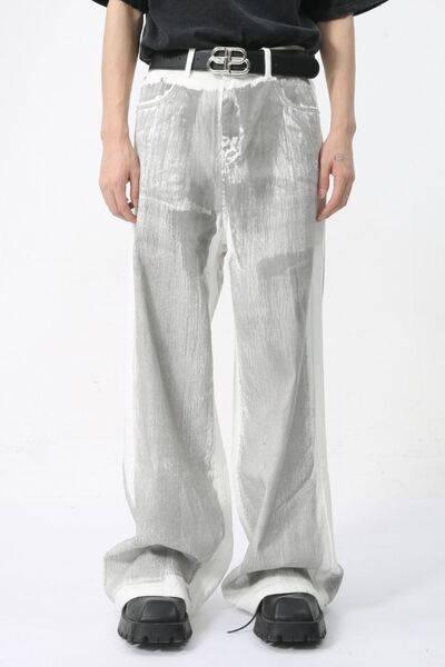 Wide Leg Jeans with Pockets - Clothes For Her Online Store