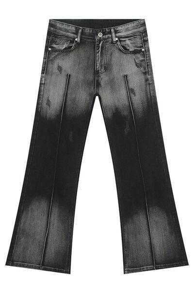 Pocketed High Waist Jeans - Clothes For Her Online Store