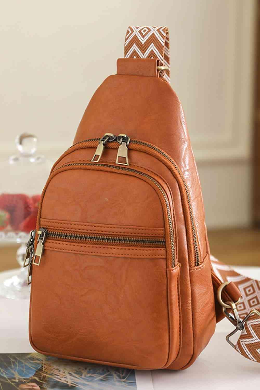 Adored It's Your Time PU Leather Sling Bag - Clothes For Her Online Store