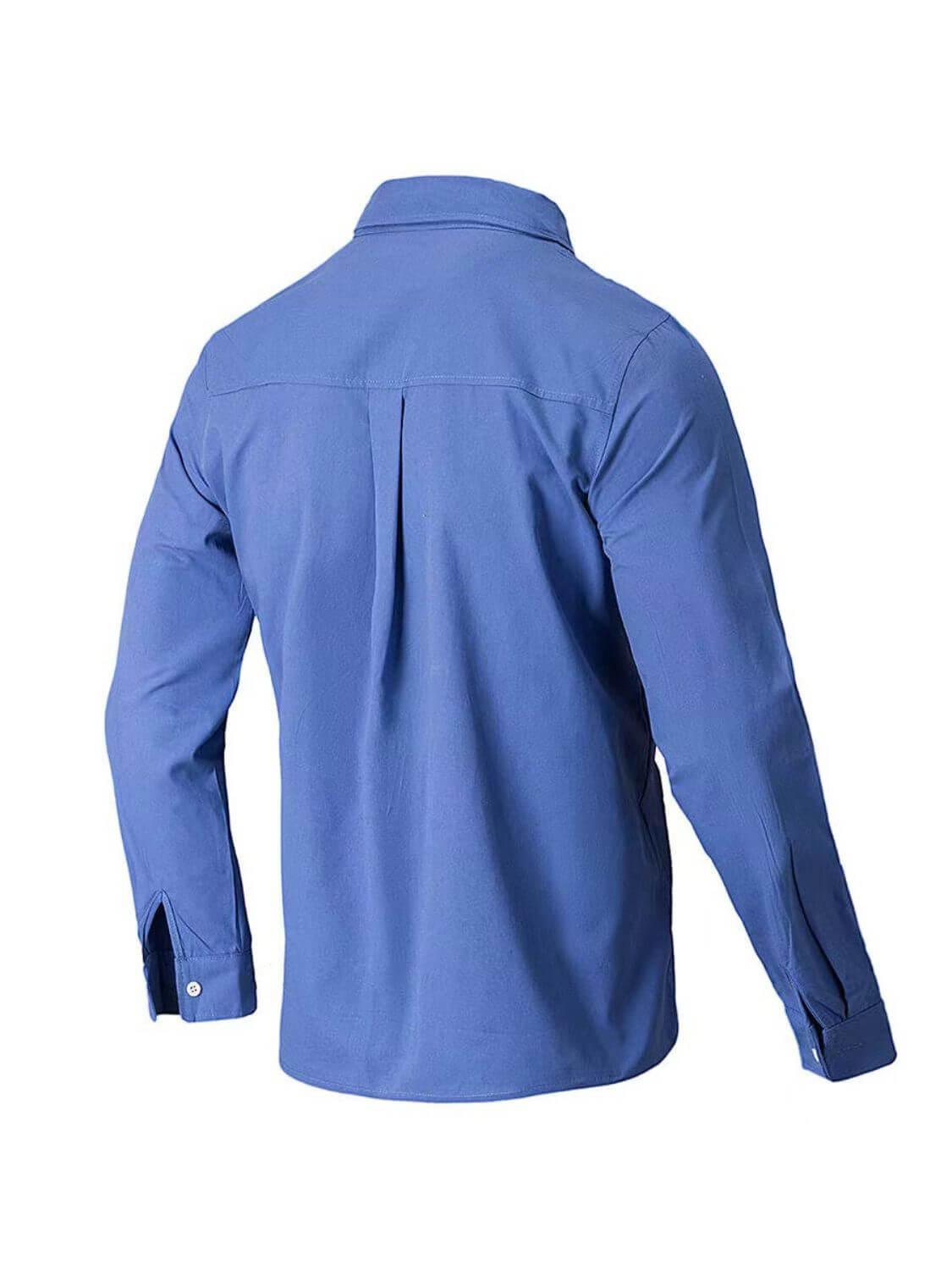 Men's Full Size Collared Neck Button Down Shirt Plus Size - Clothes For Her Online Store