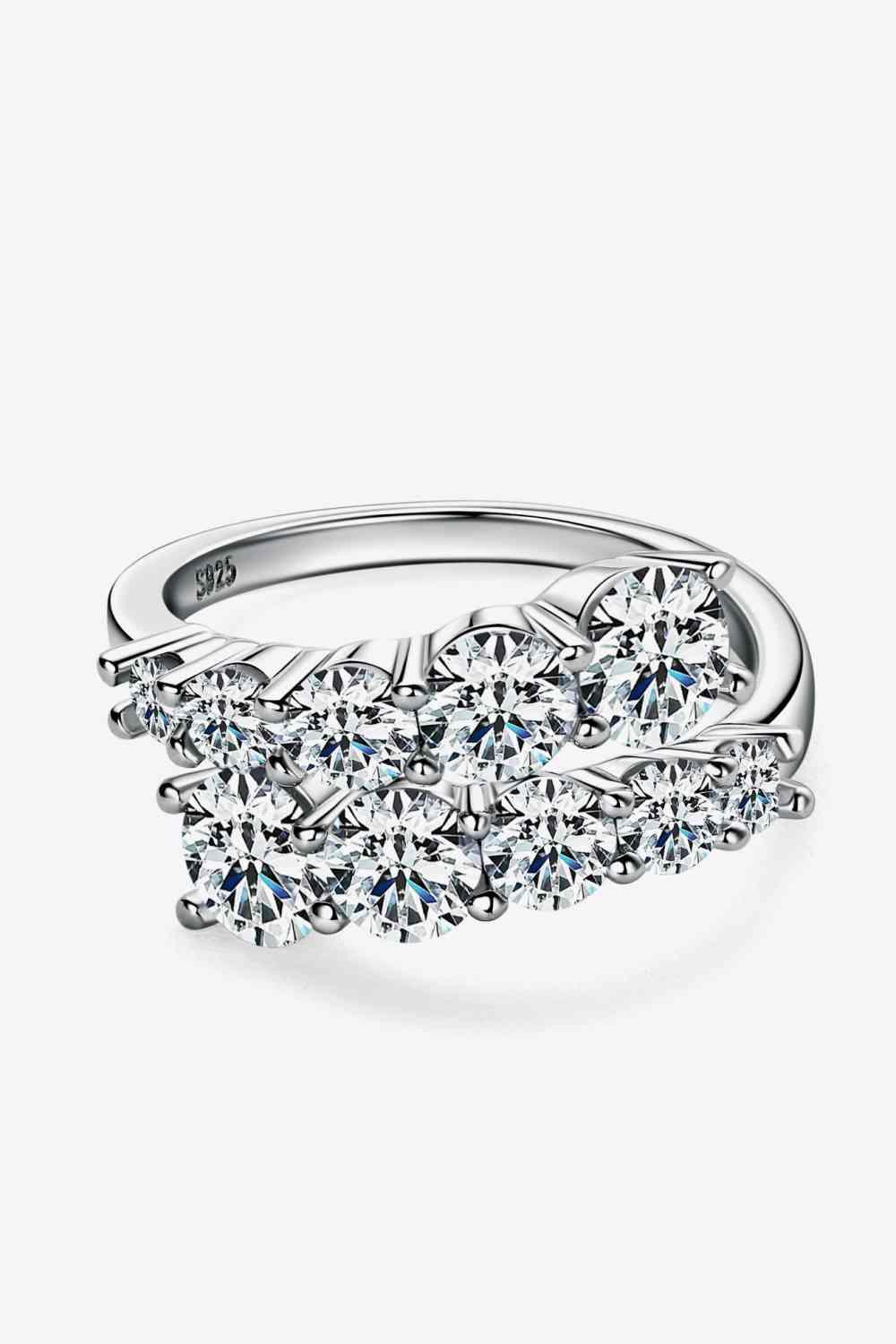 Adored Moissanite 925 Sterling Silver Ring - Clothes For Her Online Store