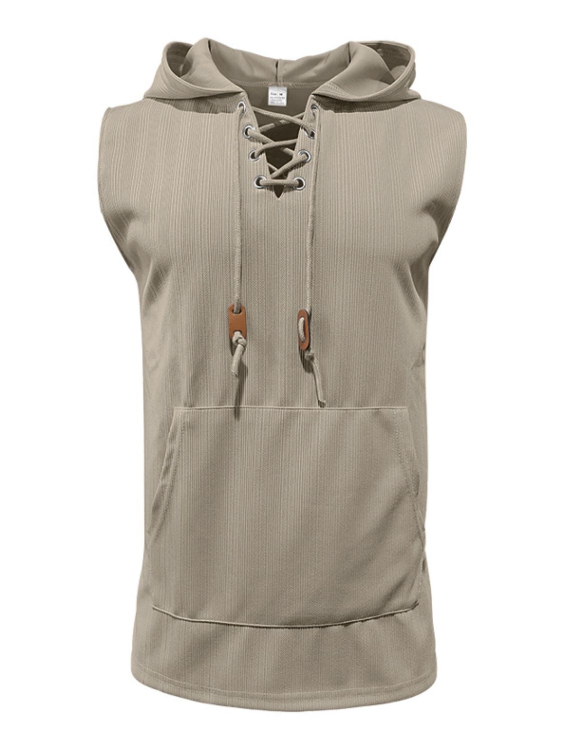 Men's Lace Up Hooded Top