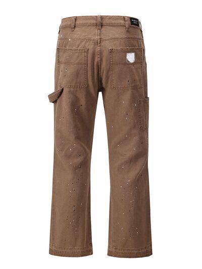 Men's Washed Bootcut Cargo Jeans - Clothes For Her Online Store