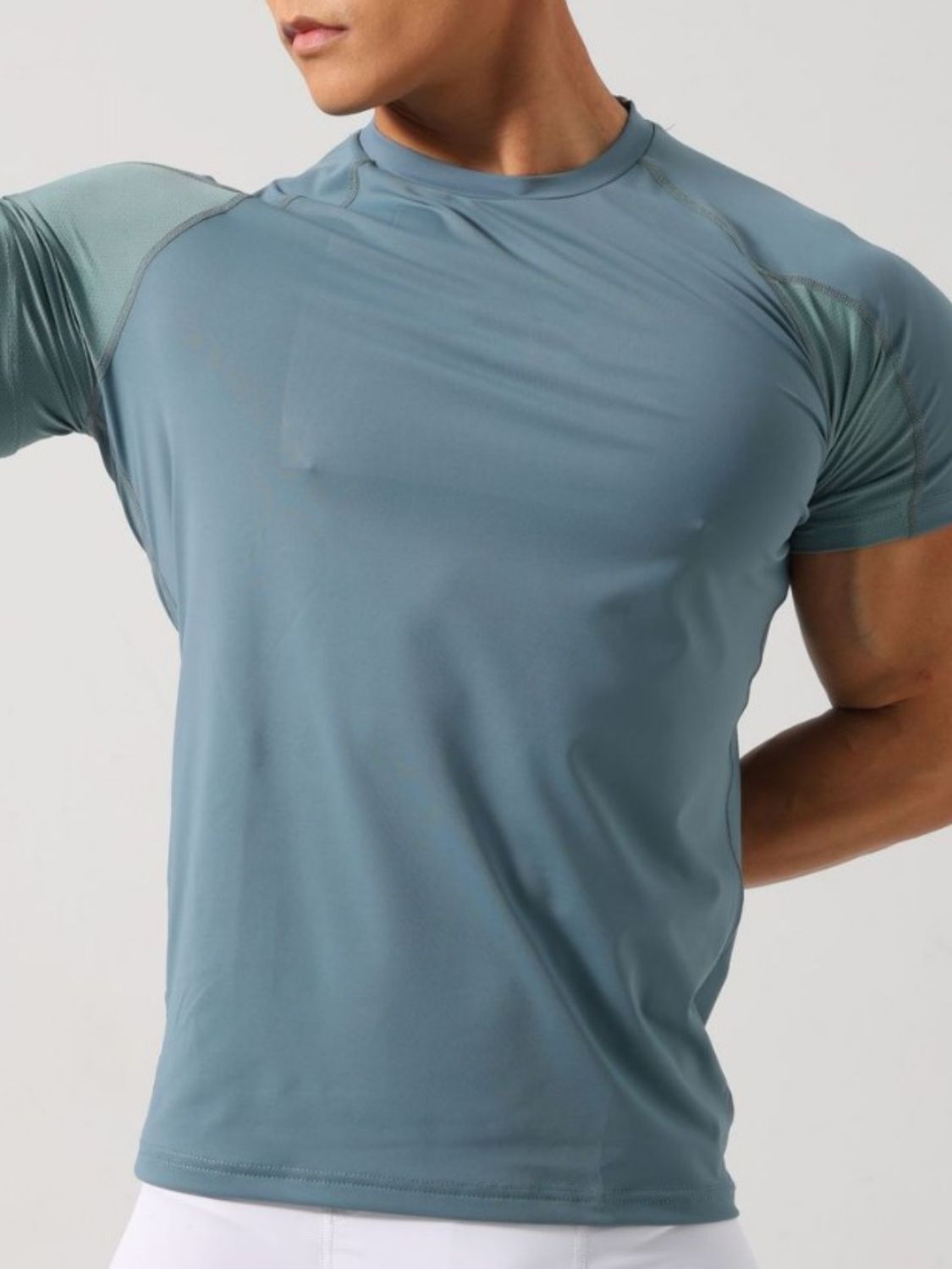 Men's Plus Size Round Neck Short Sleeve T-Shirt