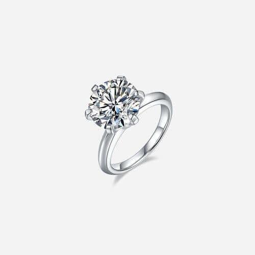 5 Carat Moissanite 925 Sterling Silver Ring - Clothes For Her Online Store
