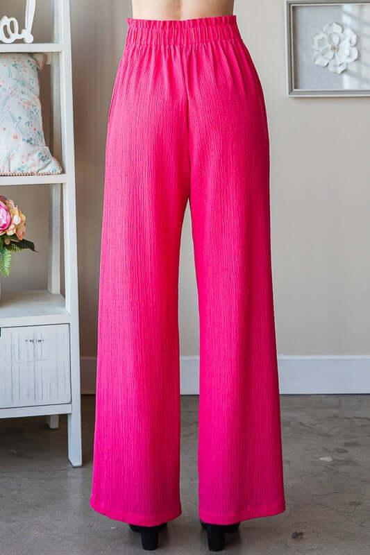 Heimish Full Size Front Tie Pants with Paperbag Waistband Plus Size - Clothes For Her Online Store