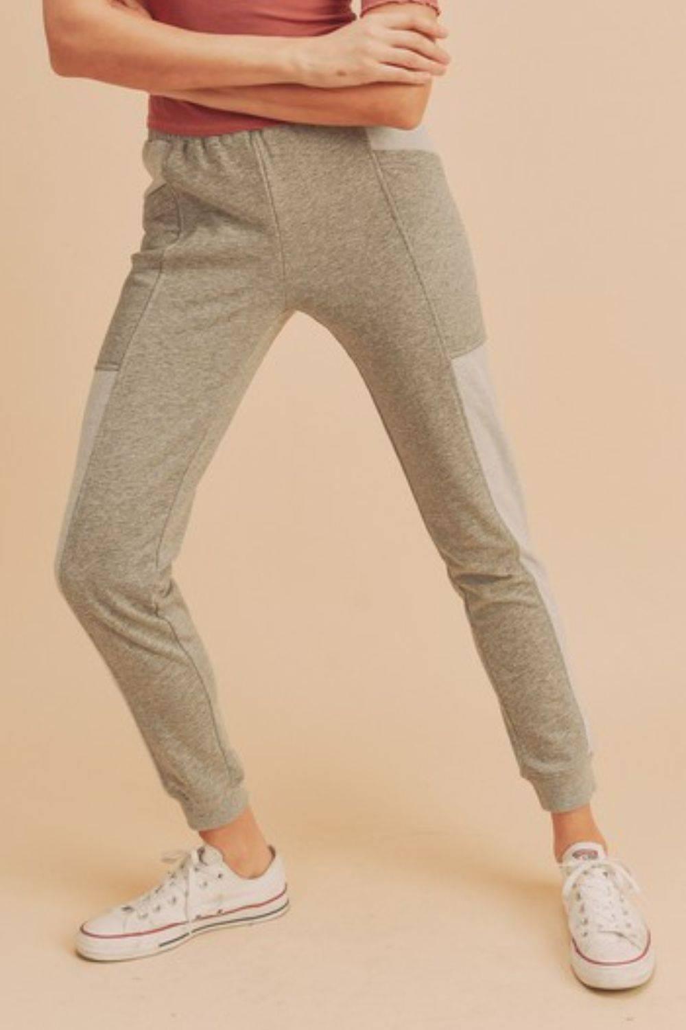 Aemi + Co Elastic Waist Joggers with Pockets - Clothes For Her Online Store