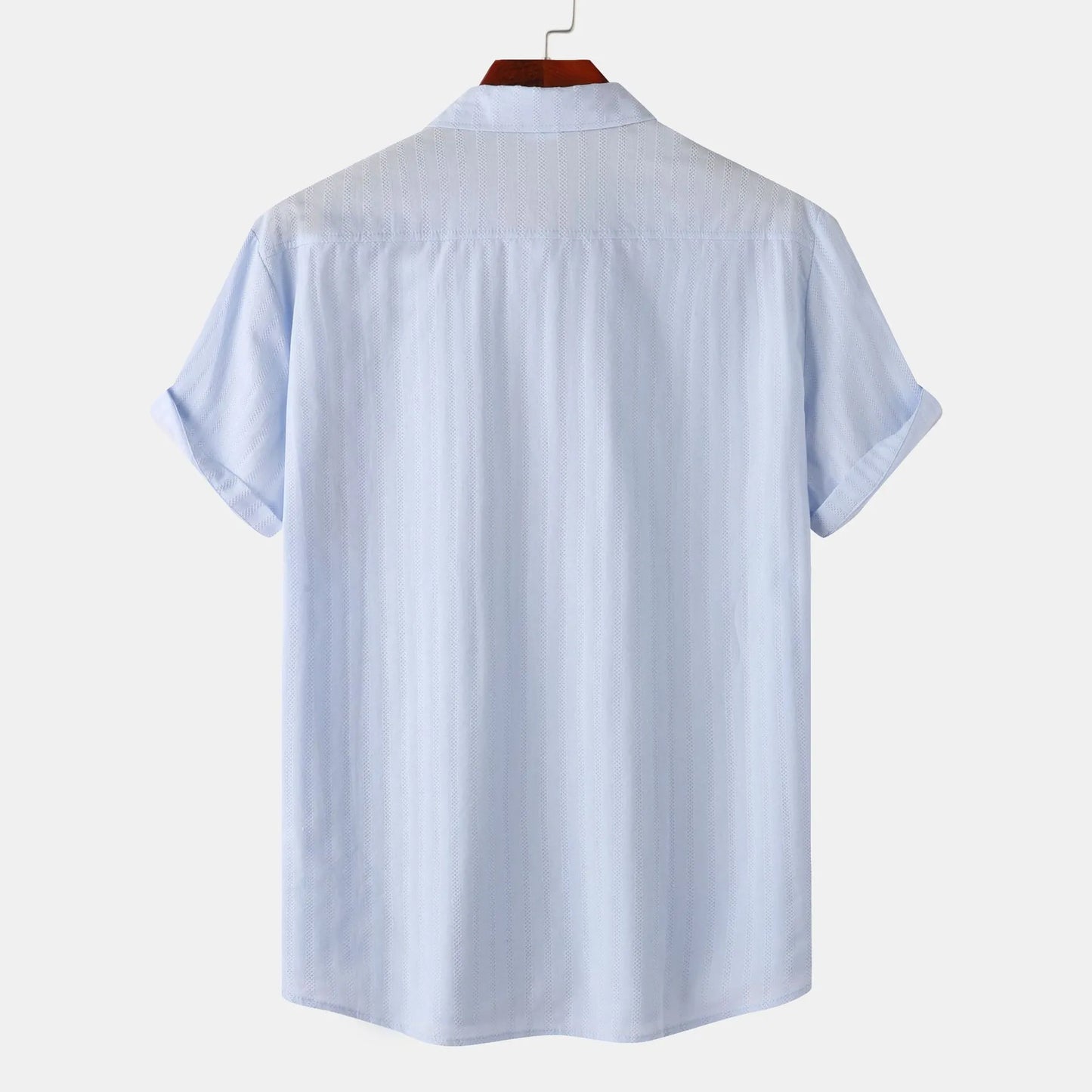 Men's Casual Short Sleeve Button Down Shirt