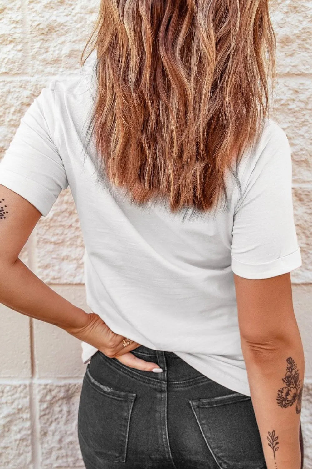 Stars and Stripes Bow Graphic T Shirt