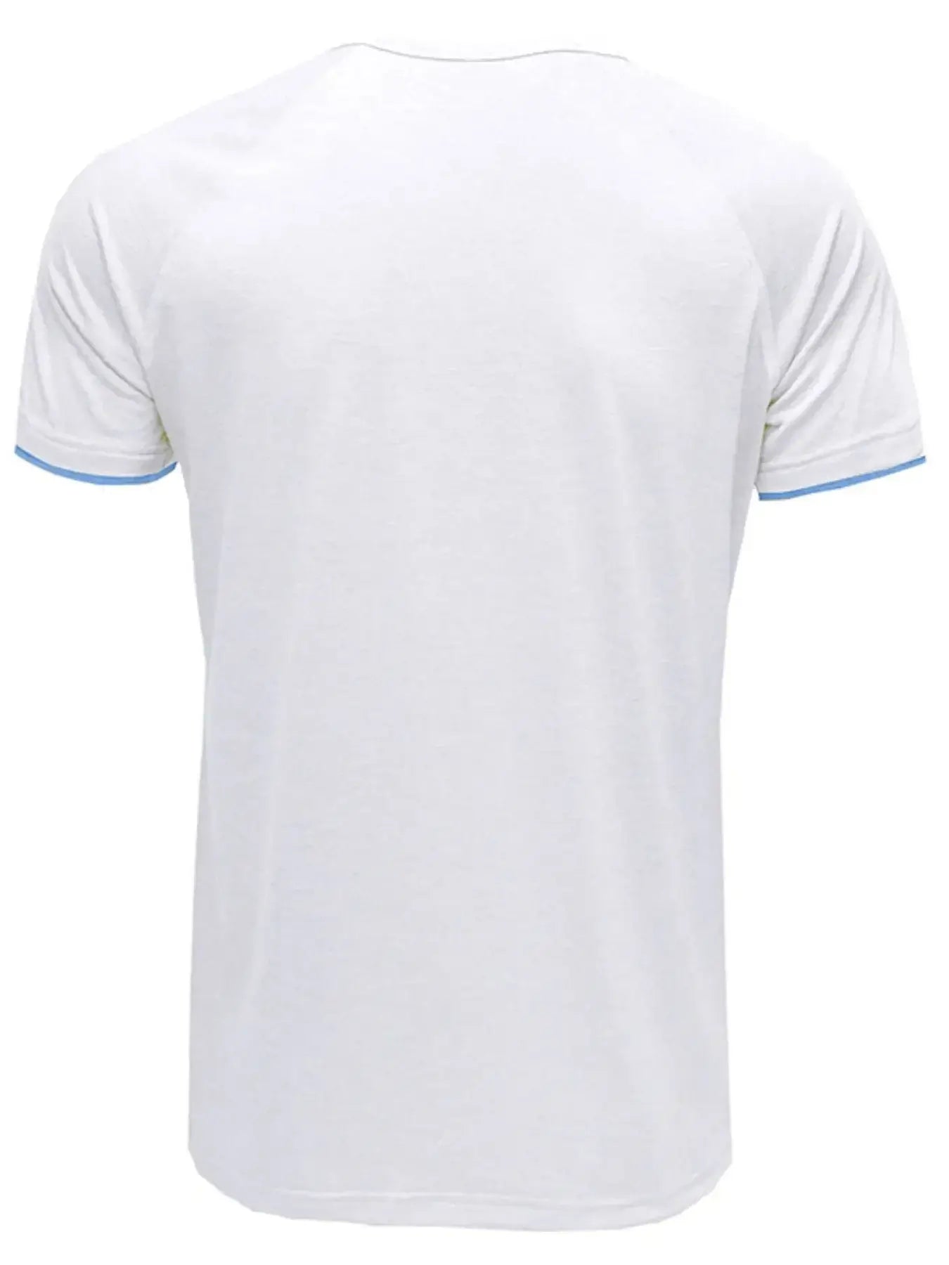 Men's Classic Contrast Trim Henley Polo Shirt