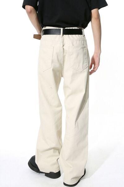 Men's Mid-Rise Straight-Leg Jeans - Clothes For Her Online Store