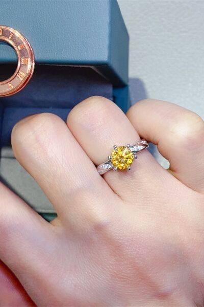 2 Carat Moissanite 925 Sterling Silver Ring - Clothes For Her Online Store