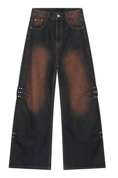 Wide Leg Jeans with Pockets - Clothes For Her Online Store