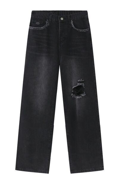 Distressed Mid Rise Men's Jeans - Clothes For Her Online Store
