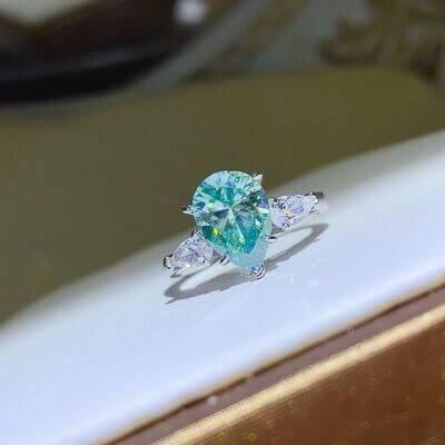 2 Carat 925 Sterling Silver Moissanite Ring - Clothes For Her Online Store