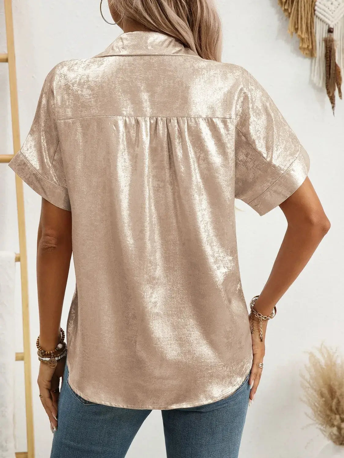Button Up Short Sleeve Shirt