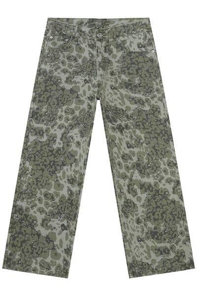 Camouflage Jeans with Pockets - Clothes For Her Online Store