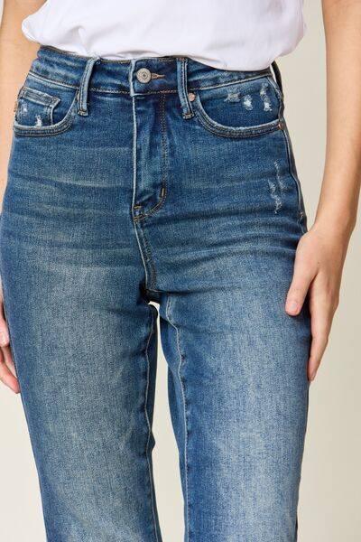 Judy Blue Full Size Tummy Control High Waist Slim Jeans - Clothes For Her Online Store