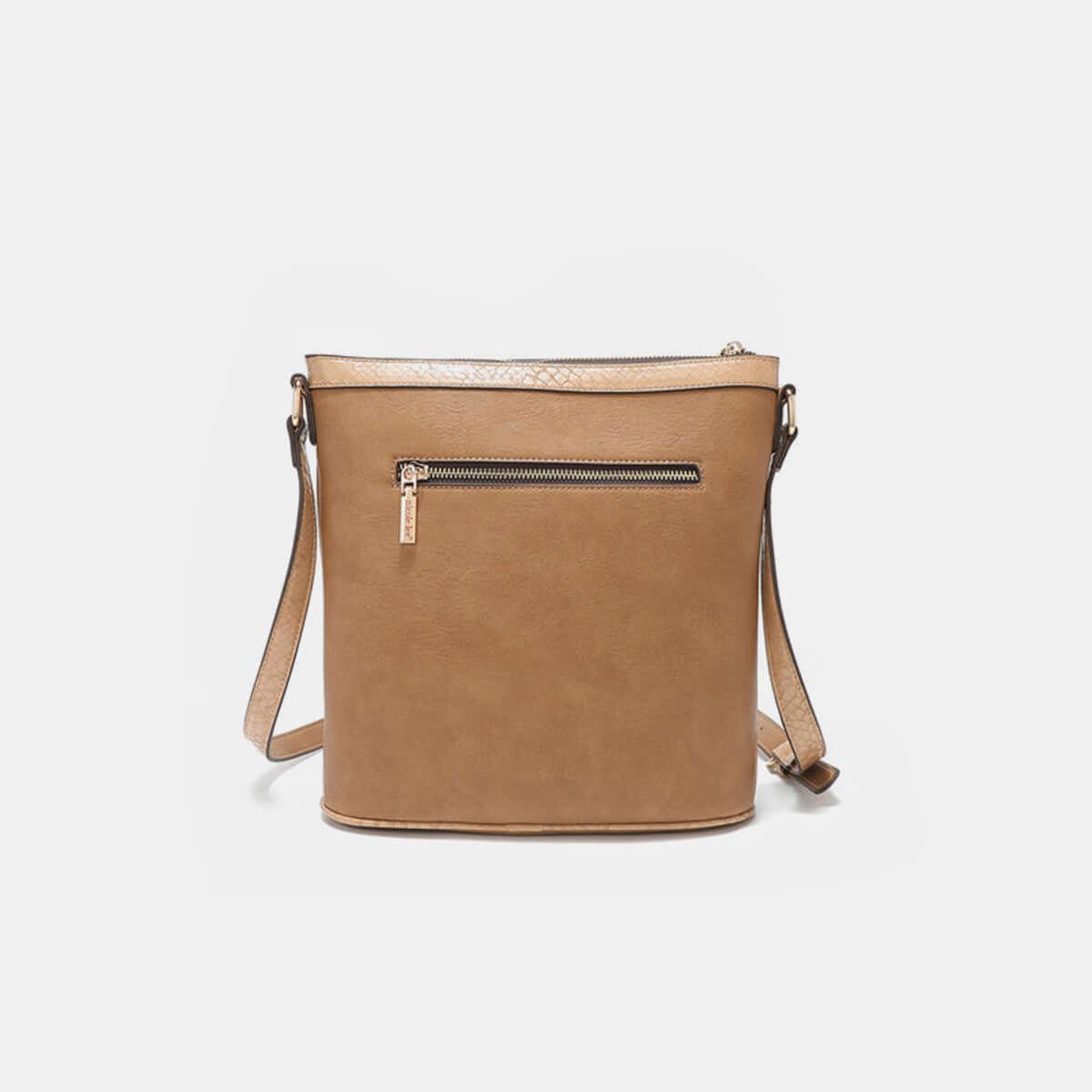 Nicole Lee USA Metallic Stitching Embroidery Inlaid Rhinestone Crossbody Bag - Clothes For Her Online Store