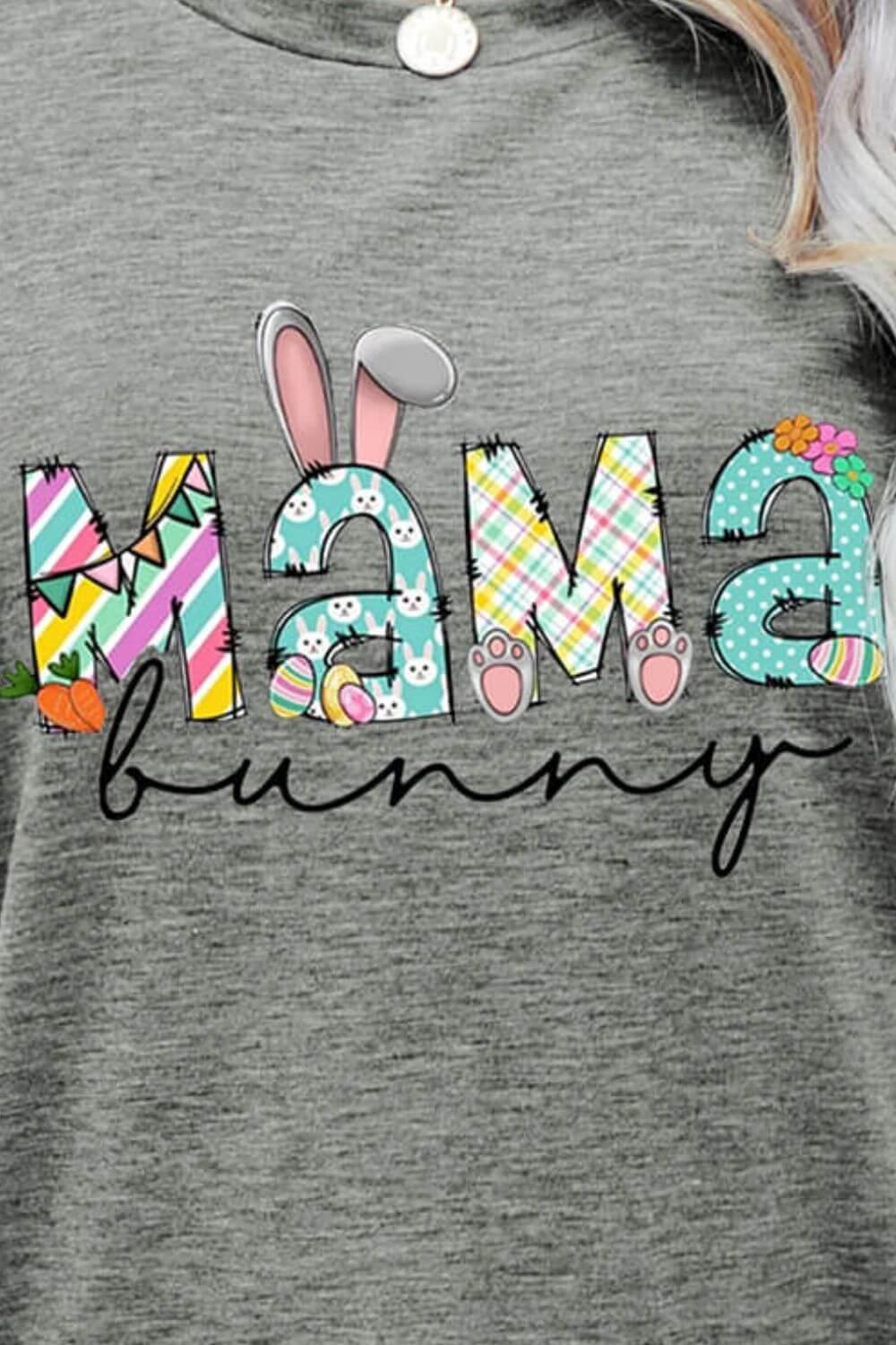 MAMA BUNNY Easter Graphic Tee - Clothes For Her Online Store