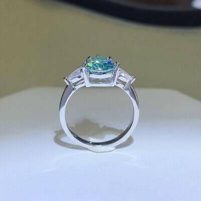 2 Carat 925 Sterling Silver Moissanite Ring - Clothes For Her Online Store