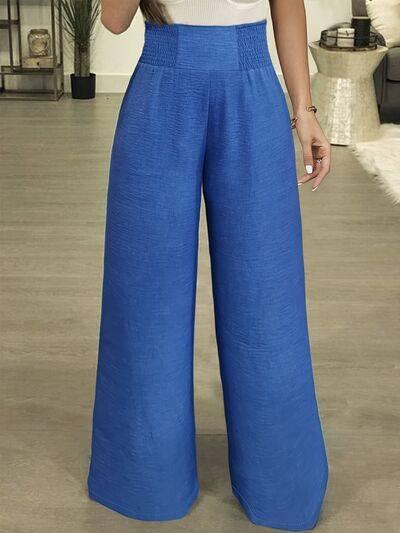 Plus Size High Waist Wide Leg Pants - Clothes For Her Online Store