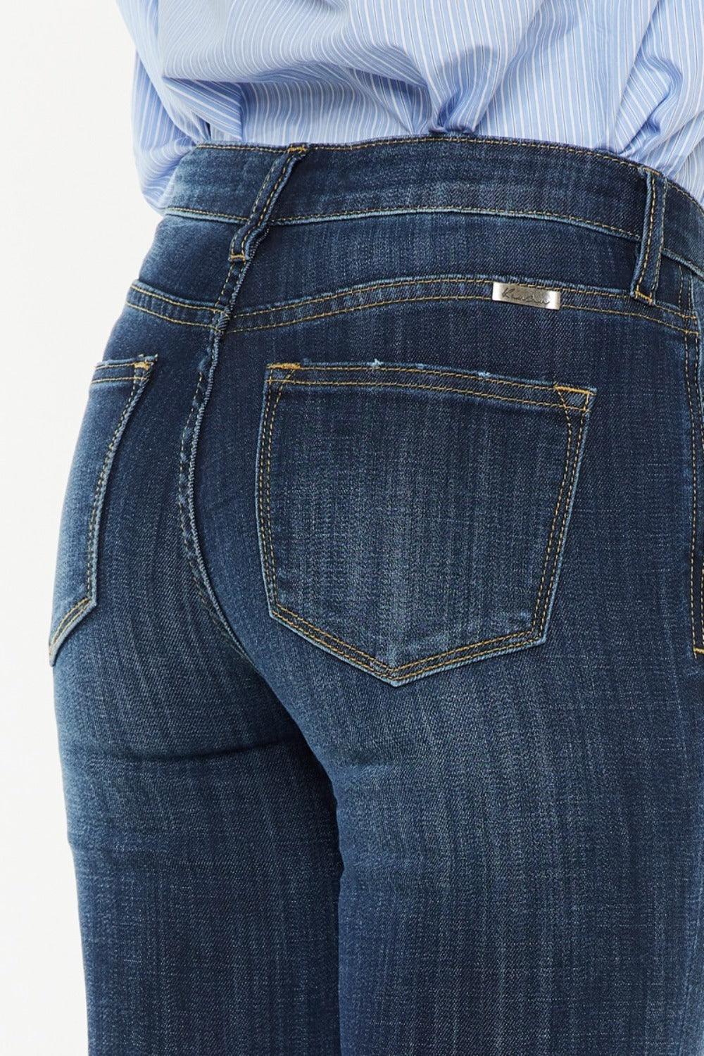 Kancan Full Size Mid Rise Flare Jeans - Clothes For Her Online Store