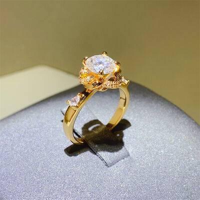 1 Carat Moissanite Zircon 925 Sterling Silver Ring - Clothes For Her Online Store