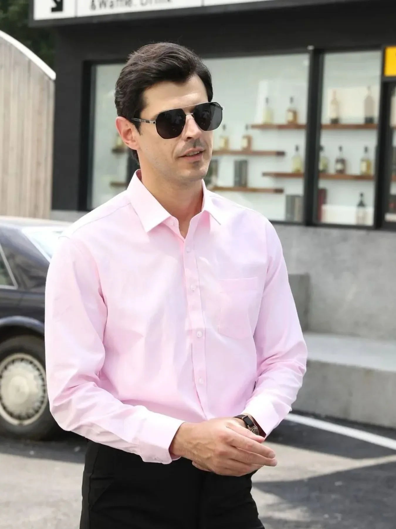 Men's Full Size Long Sleeve Button Down Shirt Plus Size