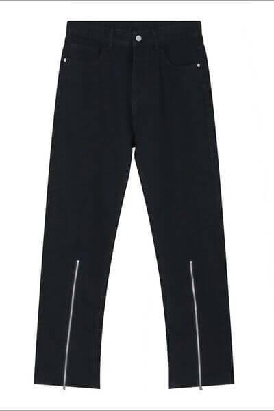 Pocketed Jeans with Zipper - Clothes For Her Online Store