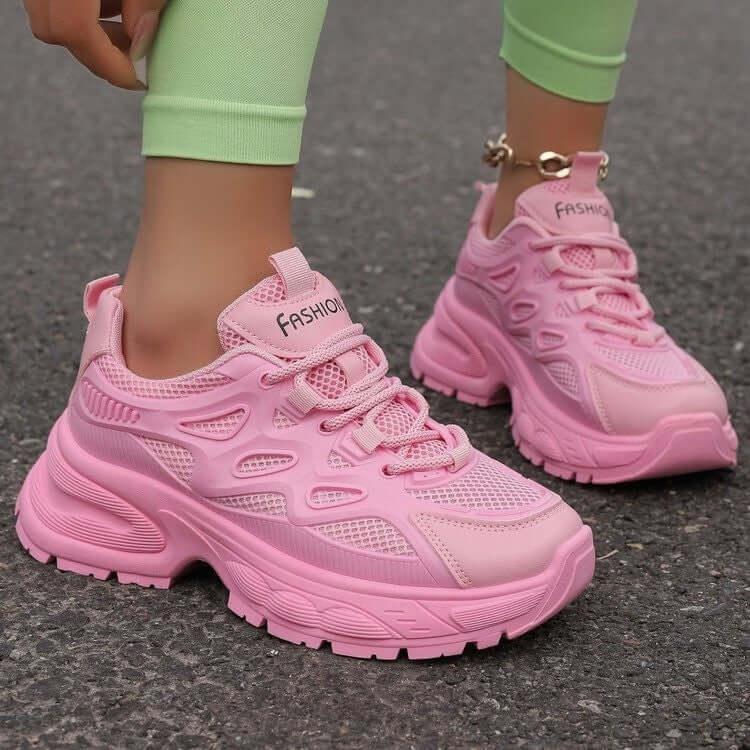 Round Toe Platform Mesh Athletic - Clothes For Her Online Store