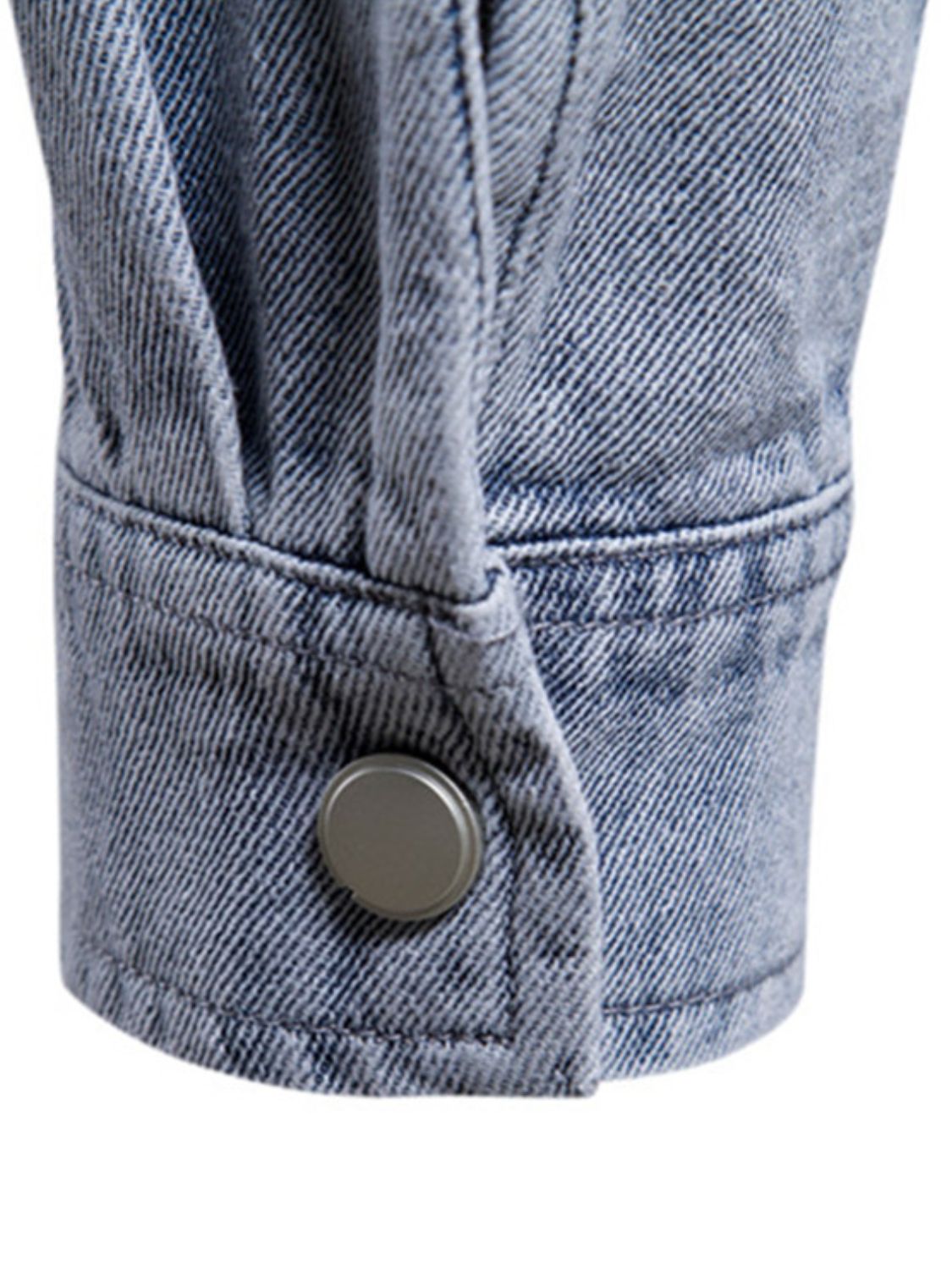 Men's Button Down Chest Pocket Denim Jacket - Clothes For Her Online Store
