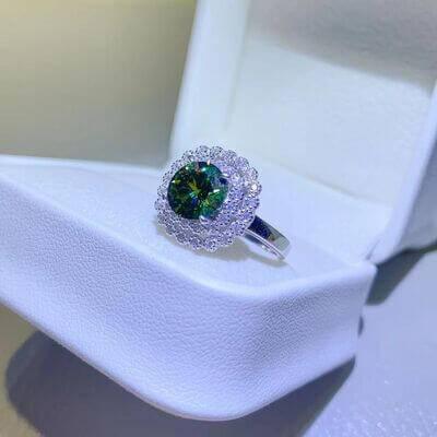 2 Carat Moissanite 925 Sterling Silver Ring - Clothes For Her Online Store