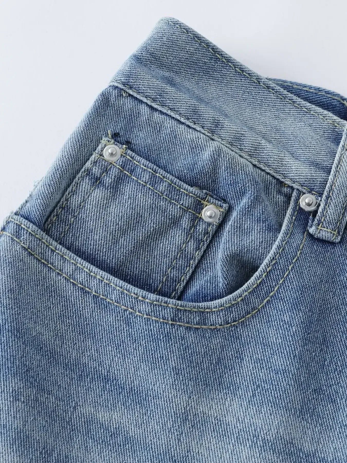 Men's High-Waist Wide Leg Relaxed Fit Jeans