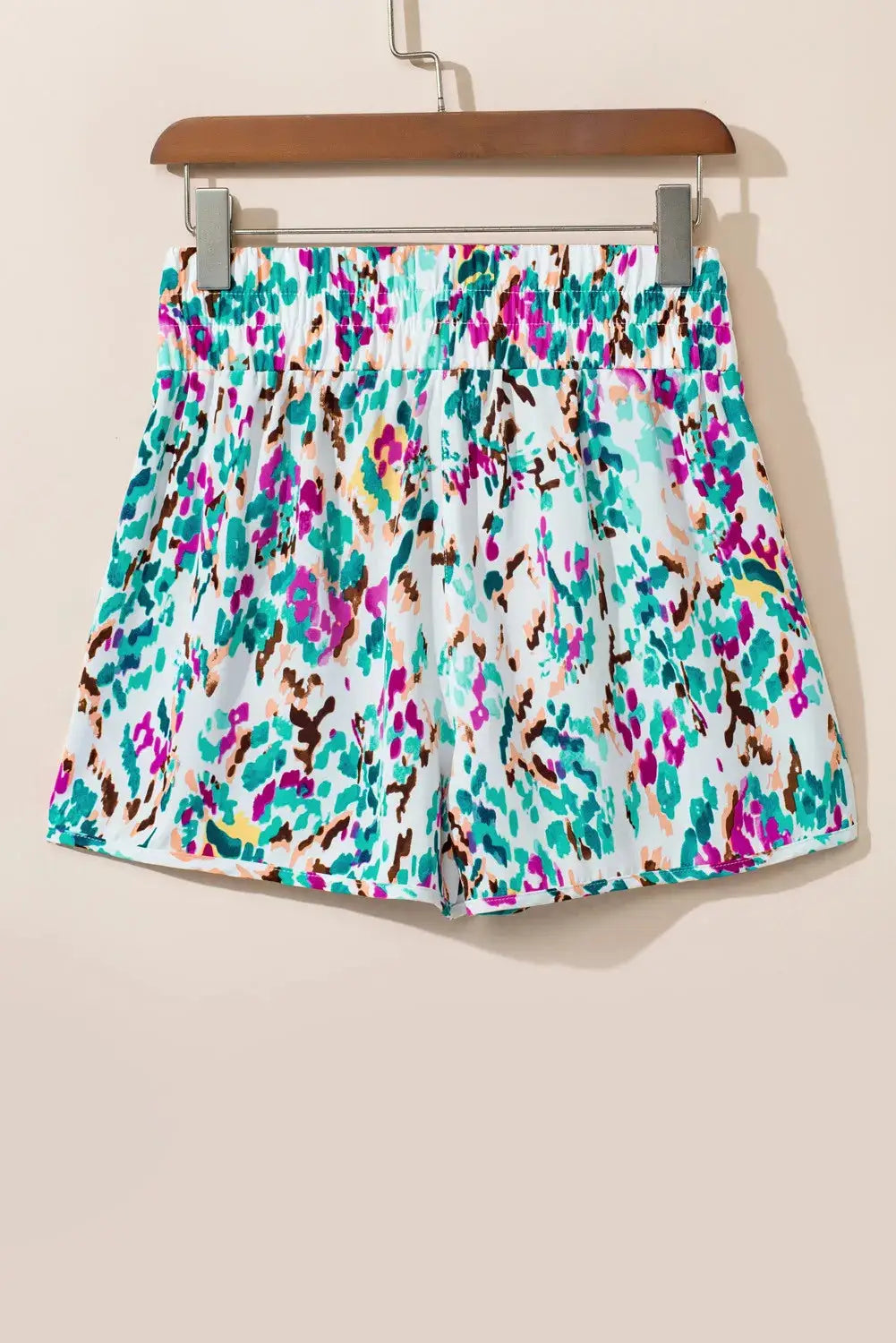 Printed High Waist Shorts - Clothes For Her Online Store
