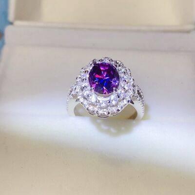 2 Carat Moissanite 925 Sterling Silver Ring - Clothes For Her Online Store