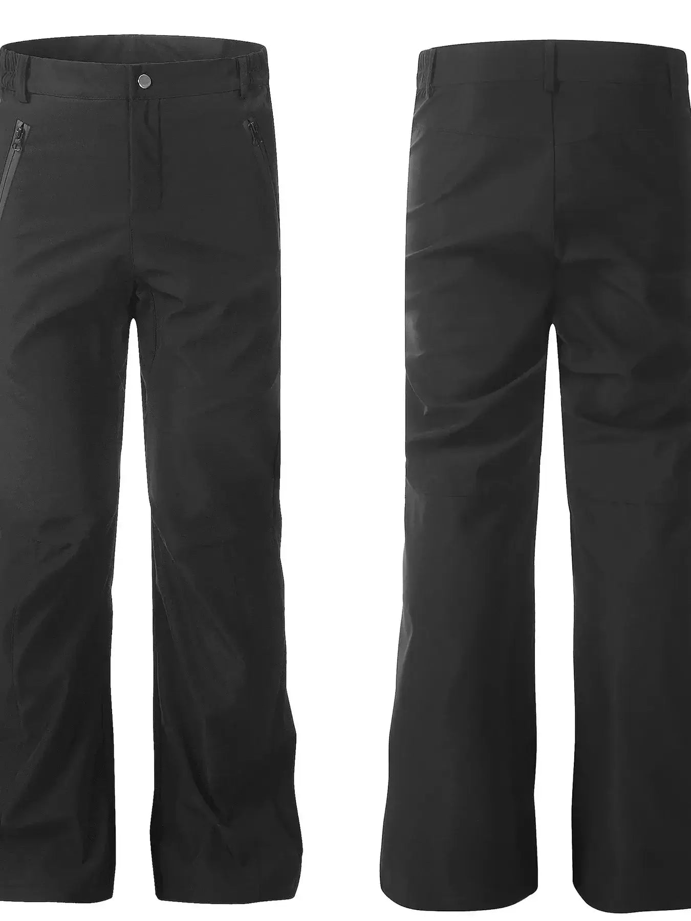 Men's High Waist Slim Straight Pants