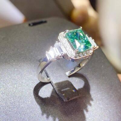 2 Carat Moissanite 925 Sterling Silver Ring - Clothes For Her Online Store