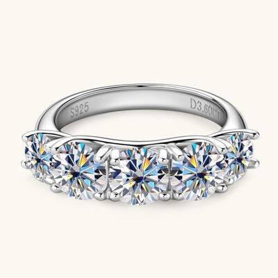 3.6 Carat Moissanite 925 Sterling Silver Ring - Clothes For Her Online Store