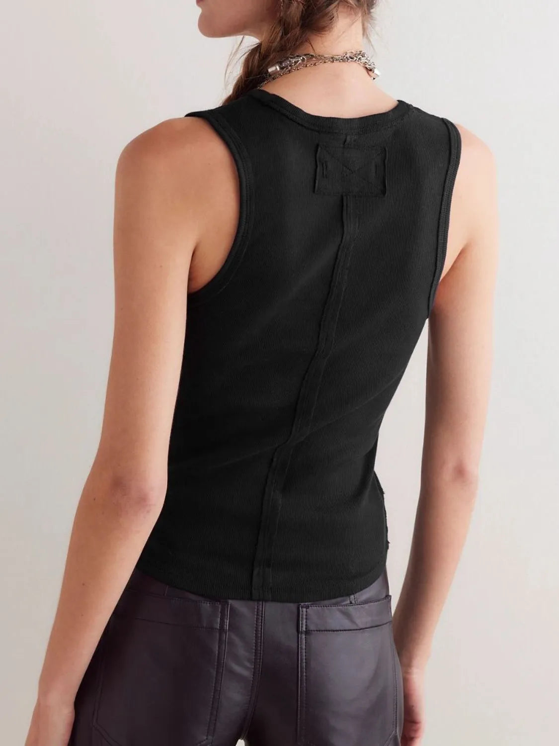 V-Neck Wide Strap Tank