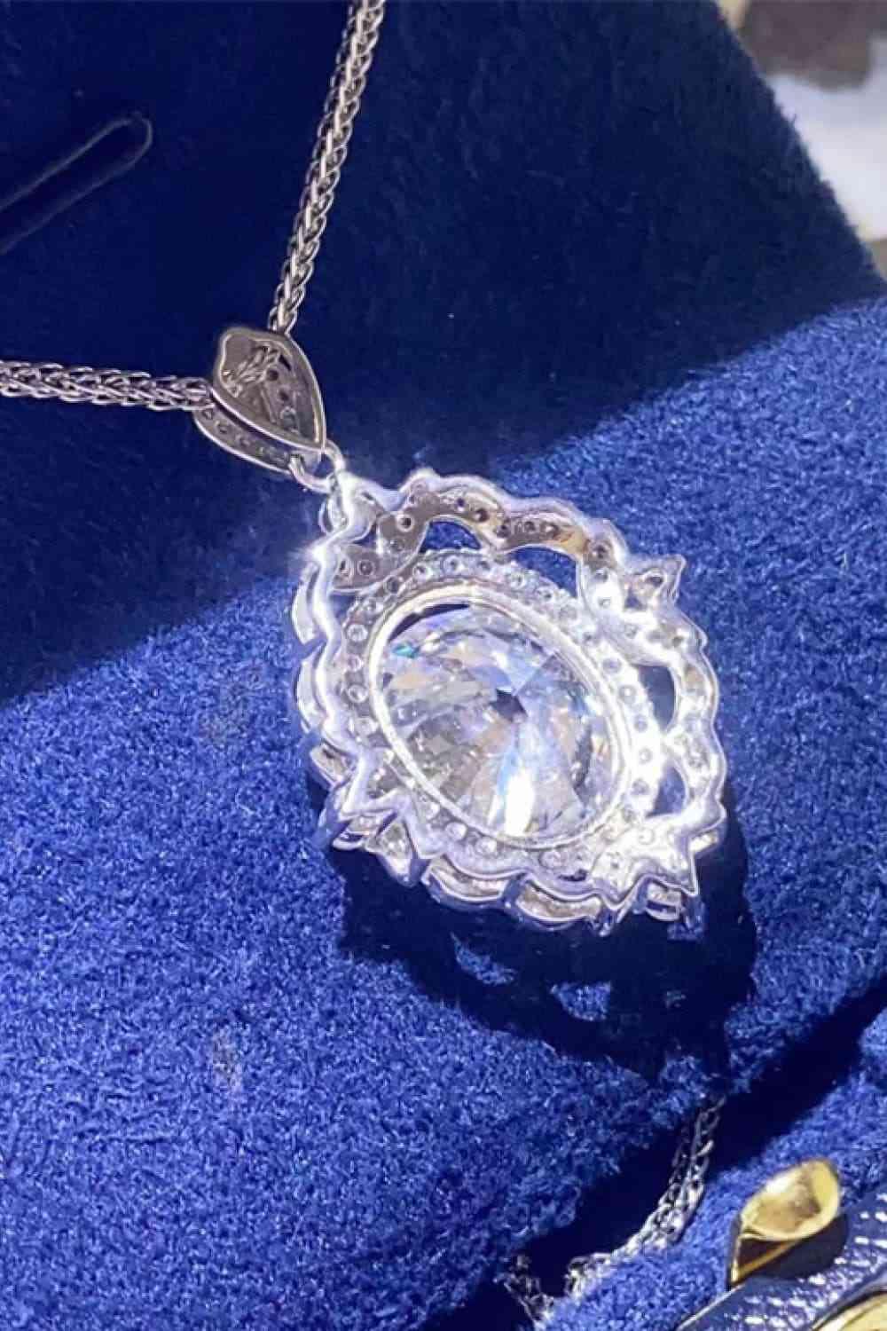 5 Carat Moissanite 925 Sterling Silver Necklace - Clothes For Her Online Store