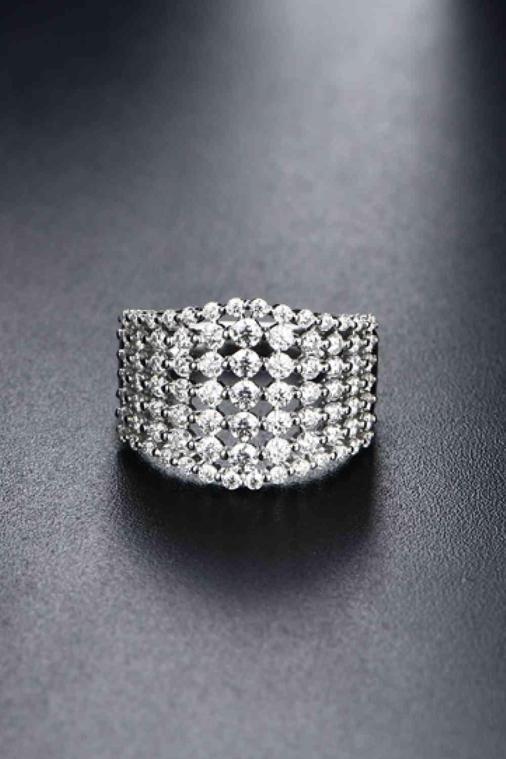 1.21 Carat Moissanite 925 Sterling Silver Ring - Clothes For Her Online Store