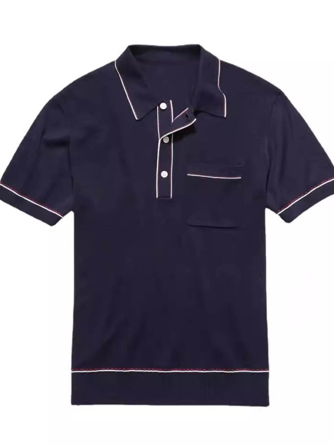 Men's Plus Size Button Detail Short Sleeve Polo