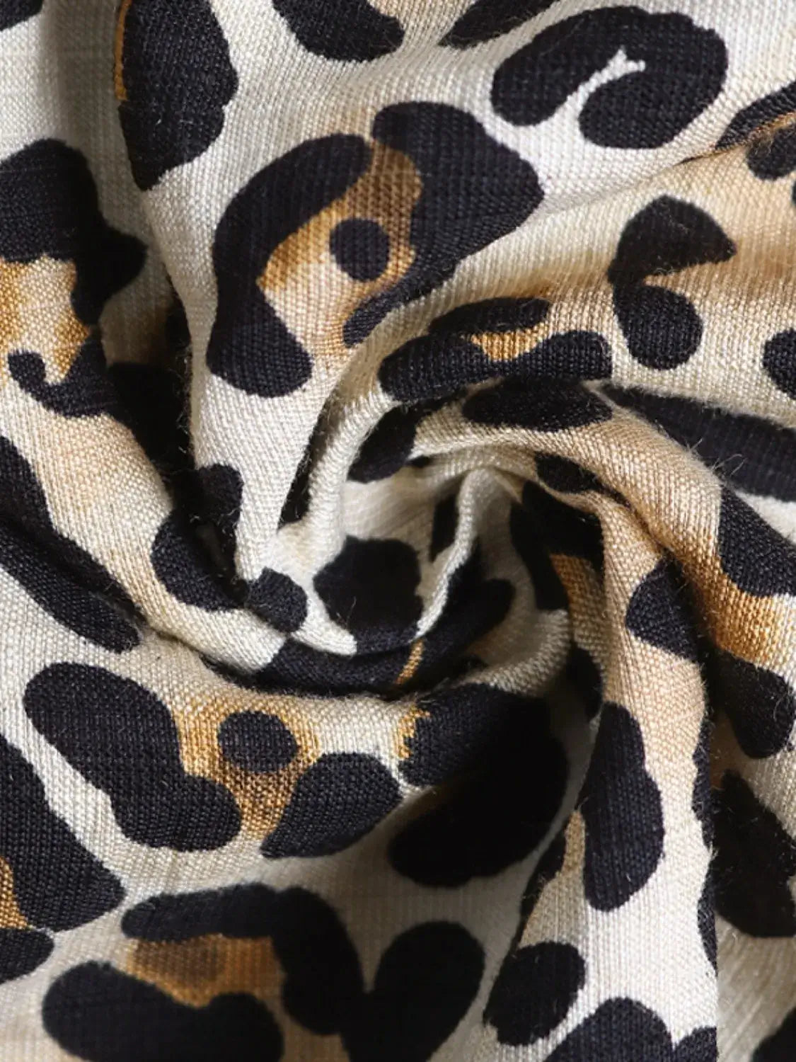 Smocked Leopard Midi Cami Dress