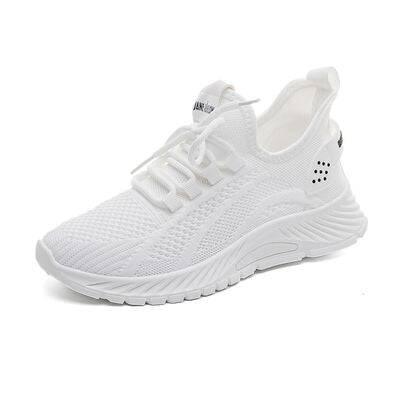 Mesh Lace-Up Platform Athletic Shoes - Clothes For Her Online Store